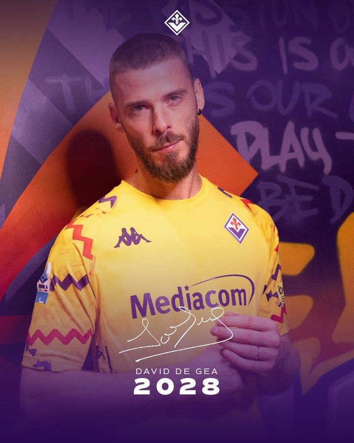 官方：佛罗伦萨与34岁德赫亚续约3年，合同至2028年